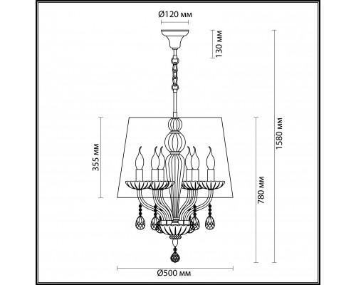 Купить Подвесная люстра Odeon Light 4194/6| VIVID-LIGHT.RU