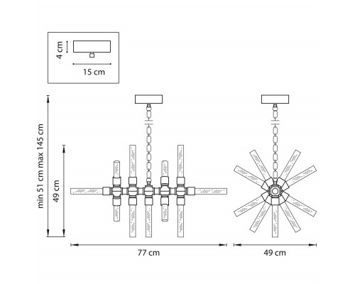 Оформить заказ Подвесная люстра Lightstar 740114| VIVID-LIGHT.RU