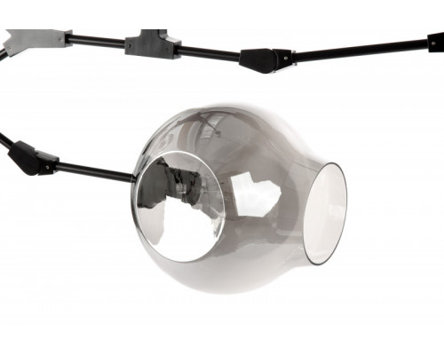 Оформить заказ Подвесная люстра Cosmo 1212S-5 дымчатый/черный| VIVID-LIGHT.RU