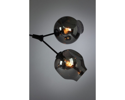 Оформить заказ Подвесная люстра Cosmo 1212S-5 дымчатый/черный| VIVID-LIGHT.RU