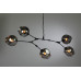 Оформить заказ Подвесная люстра Cosmo 1212S-5 дымчатый/черный| VIVID-LIGHT.RU