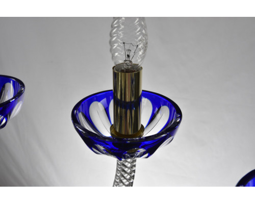 Заказать Подвесная люстра Bohemia Ivele Crystal 1309/5/165 Ni Cl/Clear-Blue/H-1H| VIVID-LIGHT.RU