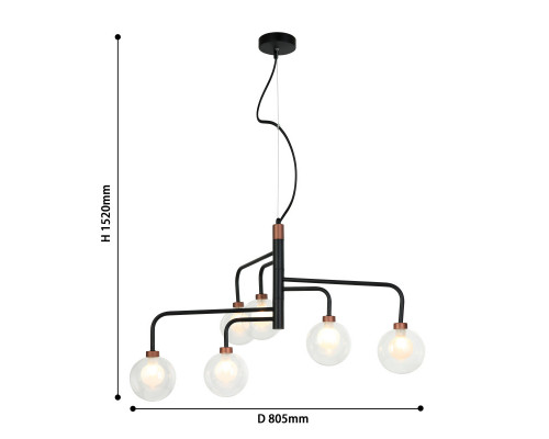 Купить Подвесная люстра F-Promo 2568-6P| VIVID-LIGHT.RU
