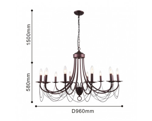 Оформить заказ Подвесная люстра F-Promo 2590-12P| VIVID-LIGHT.RU