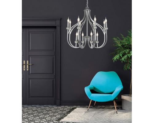 Заказать Подвесная люстра Lumina Deco LDP 1250-12 CHR| VIVID-LIGHT.RU