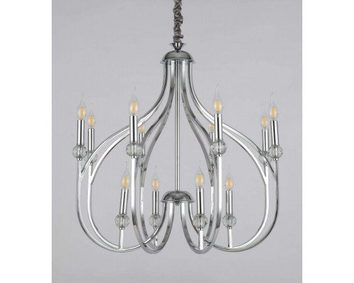 Заказать Подвесная люстра Lumina Deco LDP 1250-12 CHR| VIVID-LIGHT.RU