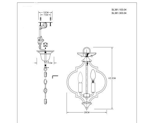 Заказать Подвесная люстра ST-Luce SL361.103.04| VIVID-LIGHT.RU