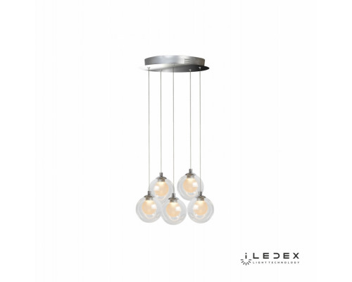 Заказать Подвесная люстра iLedex C4492-5R CR| VIVID-LIGHT.RU