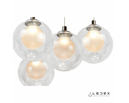 Заказать Подвесная люстра iLedex C4492-5R CR| VIVID-LIGHT.RU