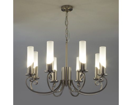 Оформить заказ Подвесная люстра Eurosvet 60117/8 никель| VIVID-LIGHT.RU