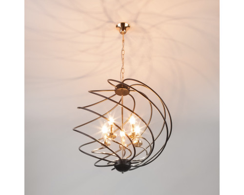 Оформить заказ Подвесная люстра Eurosvet 60105/5 черный| VIVID-LIGHT.RU