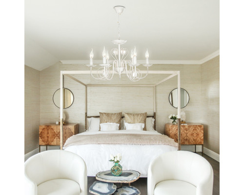 Сделать заказ Подвесная люстра Eurosvet 60018/6 белый с золотом| VIVID-LIGHT.RU