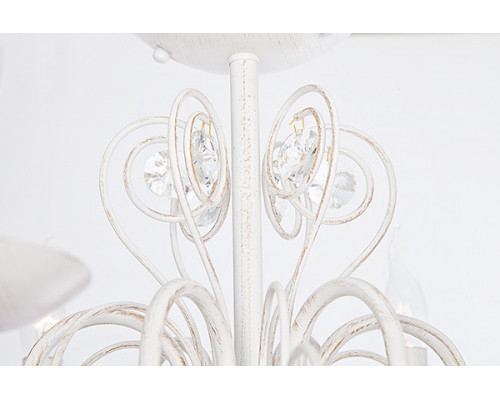 Сделать заказ Подвесная люстра Eurosvet 60018/6 белый с золотом| VIVID-LIGHT.RU