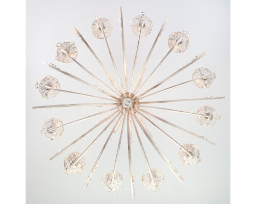 Заказать Подвесная люстра Eurosvet 3305/12 белый с золотом/прозрачный хрусталь Strotskis| VIVID-LIGHT.RU