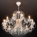 Заказать Подвесная люстра Eurosvet 3305/12 белый с золотом/прозрачный хрусталь Strotskis| VIVID-LIGHT.RU
