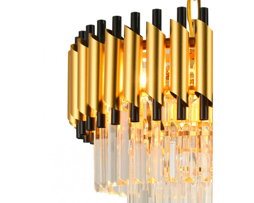 Заказать Подвесная люстра Natali Kovaltseva DARIAN 76017/5C GOLD| VIVID-LIGHT.RU