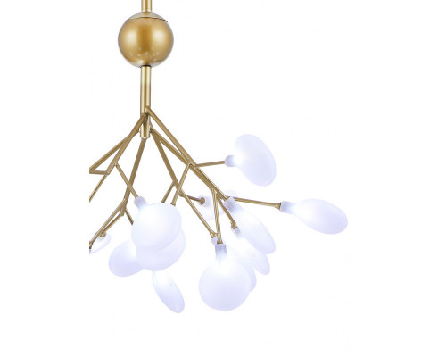 Оформить заказ Подвесная люстра Natali Kovaltseva GRACE 75124/12С GOLD SATIN| VIVID-LIGHT.RU