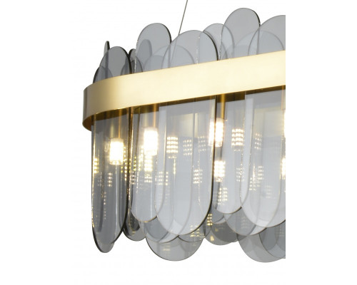 Купить Подвесная люстра Natali Kovaltseva VALENCIA 91000/15C GOLD SATIN| VIVID-LIGHT.RU