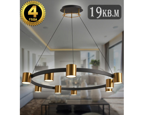 Заказать Подвесная люстра Natali Kovaltseva LED LAMPS 81129/7C BRASS BLACK| VIVID-LIGHT.RU