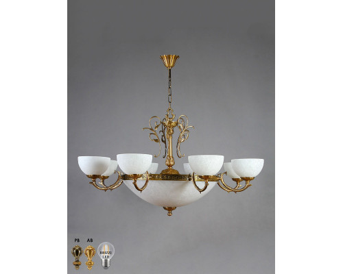 Оформить заказ Подвесная люстра AMBIENTE by BRIZZI 02140/8 AB| VIVID-LIGHT.RU