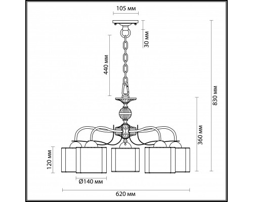 Сделать заказ Подвесная люстра LUMION 3487/5| VIVID-LIGHT.RU