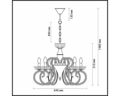 Заказать Подвесная люстра Odeon Light 3932/6| VIVID-LIGHT.RU