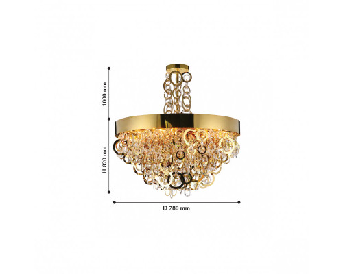 Оформить заказ Подвесная люстра Favourite 2207-12P| VIVID-LIGHT.RU