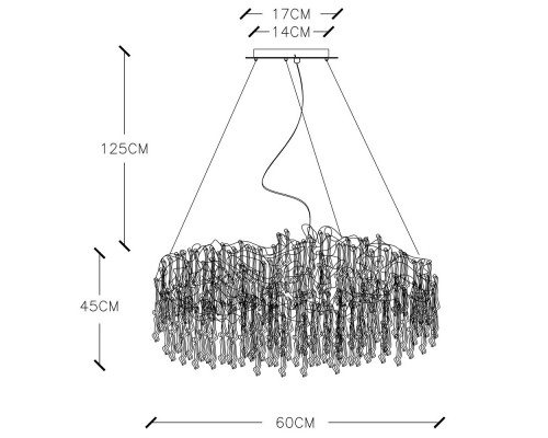 Оформить заказ Подвесная люстра Divinare 3150/16 SP-6| VIVID-LIGHT.RU