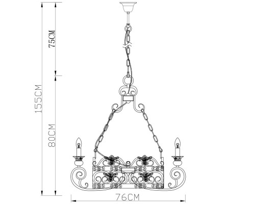 Оформить заказ Подвесная люстра Divinare 8852/22 SP-6| VIVID-LIGHT.RU