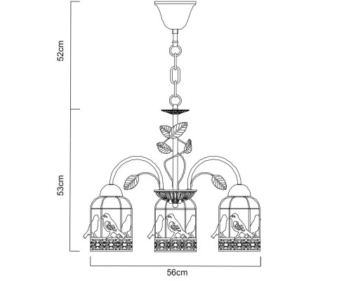 Оформить заказ Подвесная люстра ARTE Lamp A5090LM-5WG| VIVID-LIGHT.RU