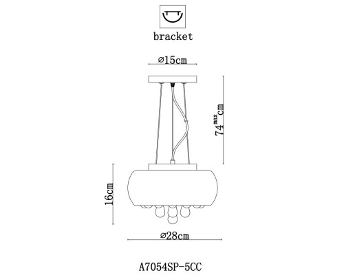 Сделать заказ Подвесная люстра ARTE Lamp A7054SP-5CC| VIVID-LIGHT.RU