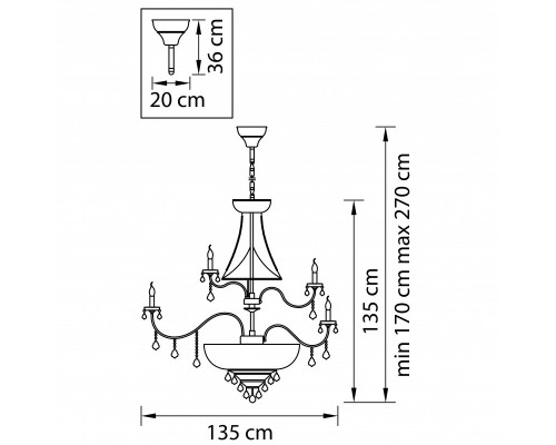 Заказать Подвесная люстра Lightstar 700512| VIVID-LIGHT.RU
