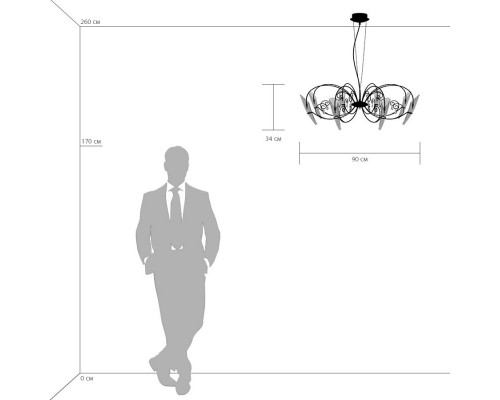Сделать заказ Подвесная люстра Lightstar 755084| VIVID-LIGHT.RU