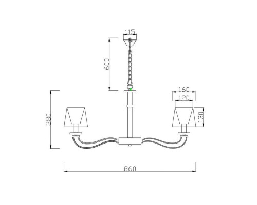 Сделать заказ Подвесная люстра Vele Luce VL1764L08| VIVID-LIGHT.RU