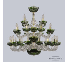 Подвесная люстра Bohemia Ivele Crystal 1309/16+8+4/300/3d G Cl/Clear-Green/H-1J