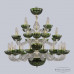 Купить Подвесная люстра Bohemia Ivele Crystal 1309/16+8+4/300/3d G Cl/Clear-Green/H-1J| VIVID-LIGHT.RU