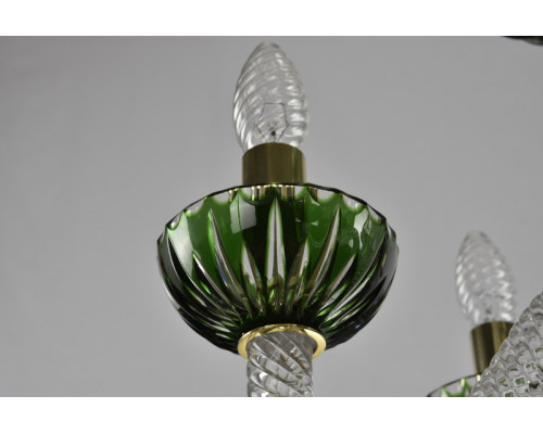 Купить Подвесная люстра Bohemia Ivele Crystal 1309/16+8+4/300/3d G Cl/Clear-Green/H-1J| VIVID-LIGHT.RU