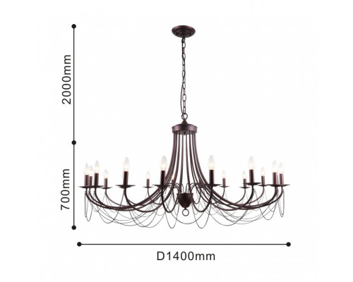 Сделать заказ Подвесная люстра F-Promo 2590-18P| VIVID-LIGHT.RU