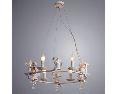 Оформить заказ Подвесная люстра ARTE Lamp A1133SP-6WG| VIVID-LIGHT.RU