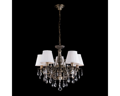 Заказать Подвесная люстра Eurosvet 3646/5 античная бронза/прозрачный хрусталь| VIVID-LIGHT.RU