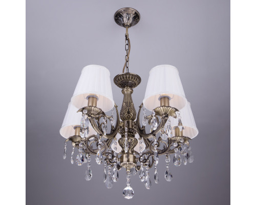 Заказать Подвесная люстра Eurosvet 3646/5 античная бронза/прозрачный хрусталь| VIVID-LIGHT.RU