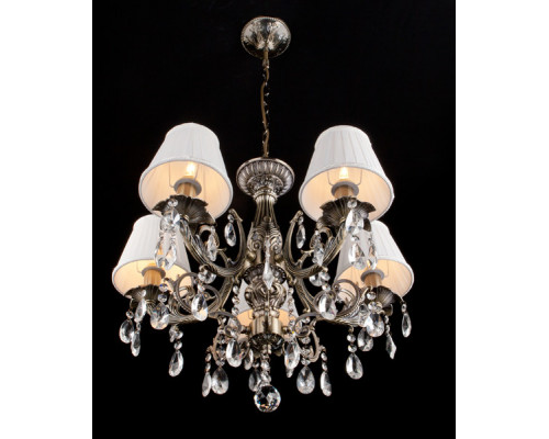 Заказать Подвесная люстра Eurosvet 3646/5 античная бронза/прозрачный хрусталь| VIVID-LIGHT.RU