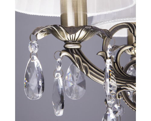 Заказать Подвесная люстра Eurosvet 3646/5 античная бронза/прозрачный хрусталь| VIVID-LIGHT.RU