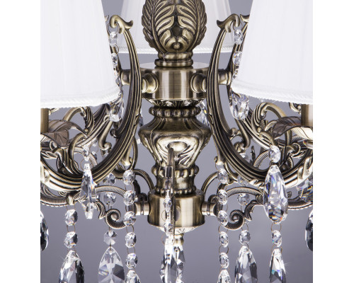 Заказать Подвесная люстра Eurosvet 3646/5 античная бронза/прозрачный хрусталь| VIVID-LIGHT.RU