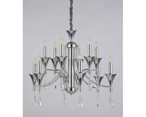 Сделать заказ Подвесная люстра Lumina Deco LDP 1230-12 CHR| VIVID-LIGHT.RU