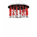 Заказать Подвесная люстра Lumina Deco LDC 9040-17 RED| VIVID-LIGHT.RU