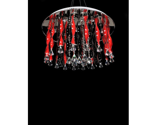 Оформить заказ Подвесная люстра Lumina Deco LDC 9040-17 RED| VIVID-LIGHT.RU