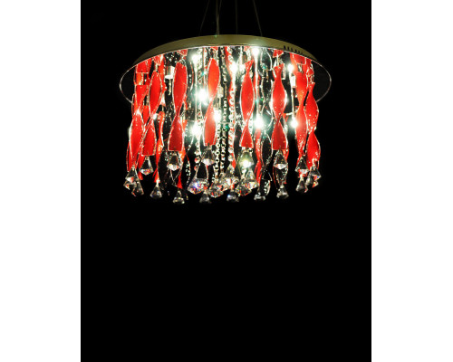 Оформить заказ Подвесная люстра Lumina Deco LDC 9040-17 RED| VIVID-LIGHT.RU