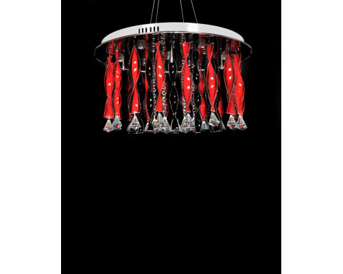 Оформить заказ Подвесная люстра Lumina Deco LDC 9040-17 RED| VIVID-LIGHT.RU