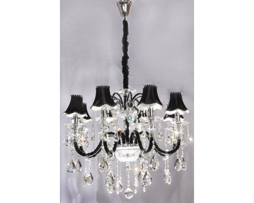 Сделать заказ Подвесная люстра Lumina Deco LDP 66249-8 BK| VIVID-LIGHT.RU